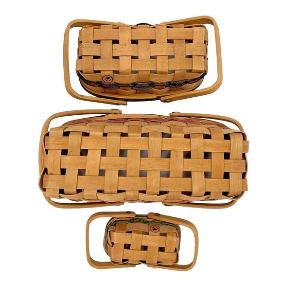 Boyds Bear Collection Aunt Mamie's Bread Baskets Small Medium Large - Picture 7 of 12